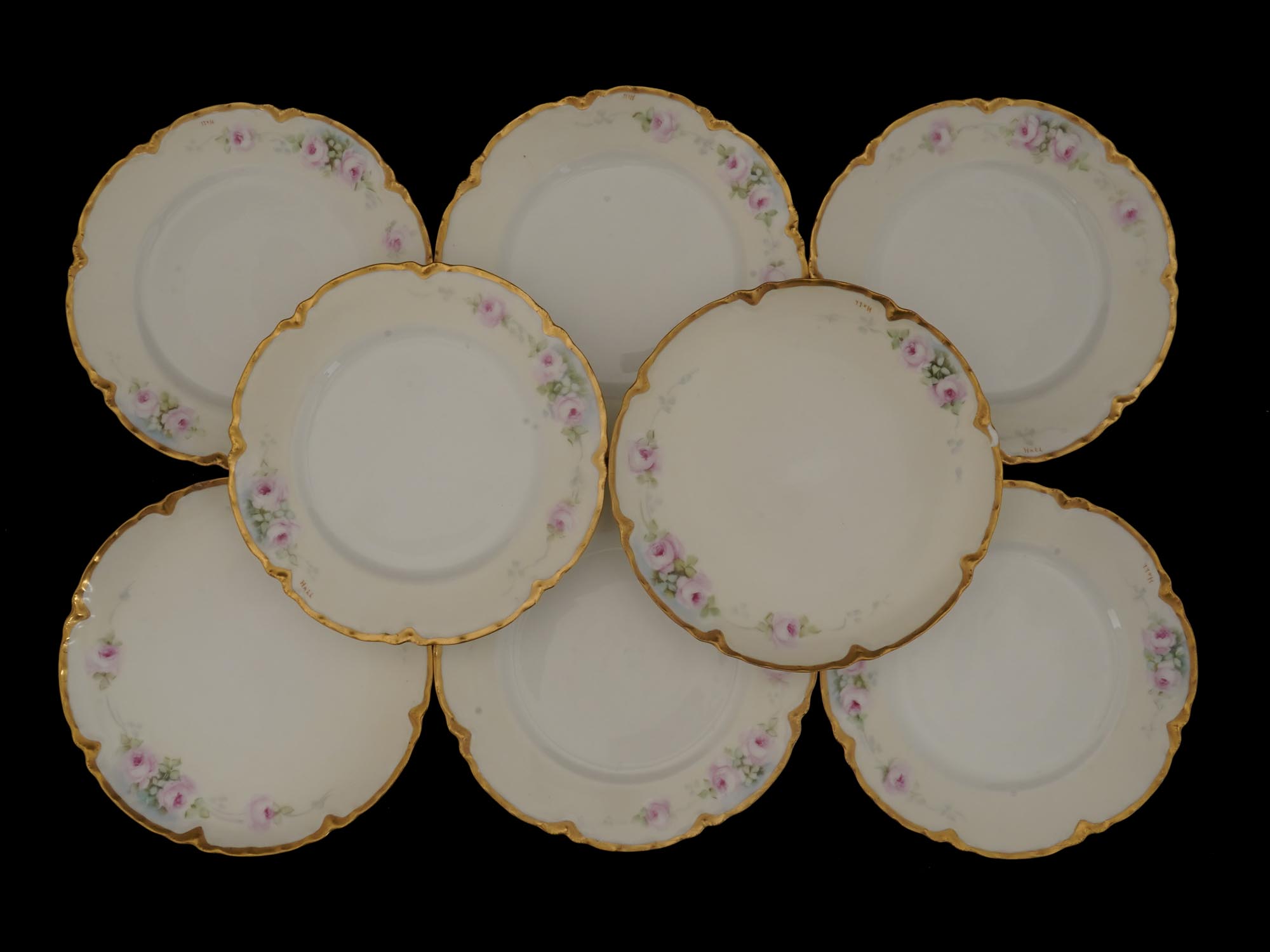 ANTIQUE HAVILAND PORCELAIN TABLEWARE SET, 45 PCS PIC-4